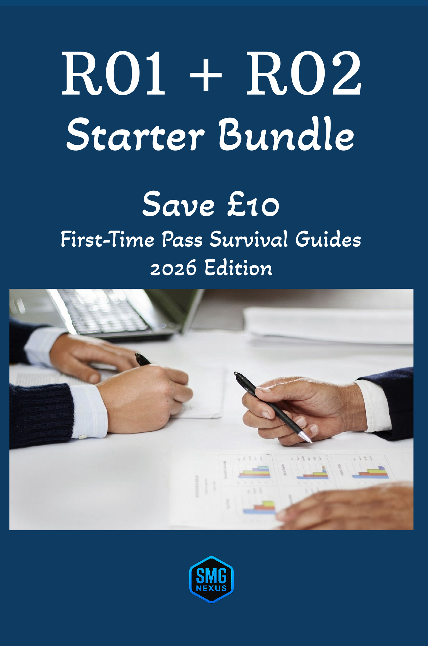 SMG Nexus R01 + R02 Starter Bundle - First-Time Pass Survival Guides (Digital Edition)