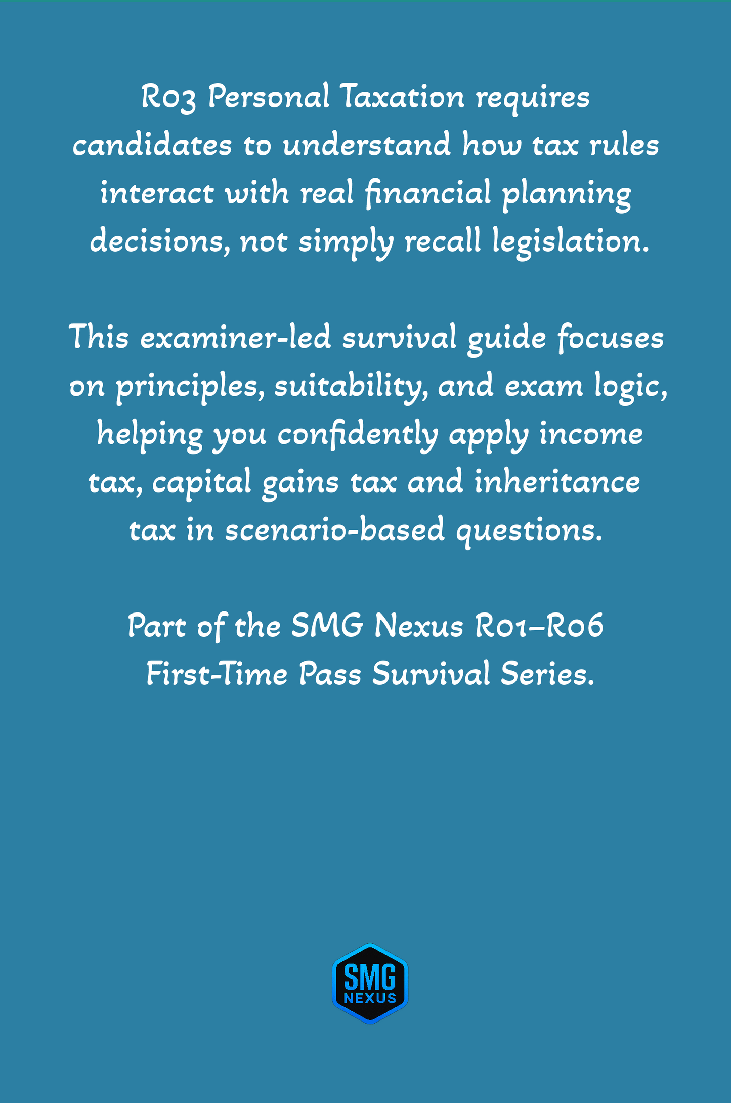 R03 Personal Taxation - First-Time Pass Survival Guide