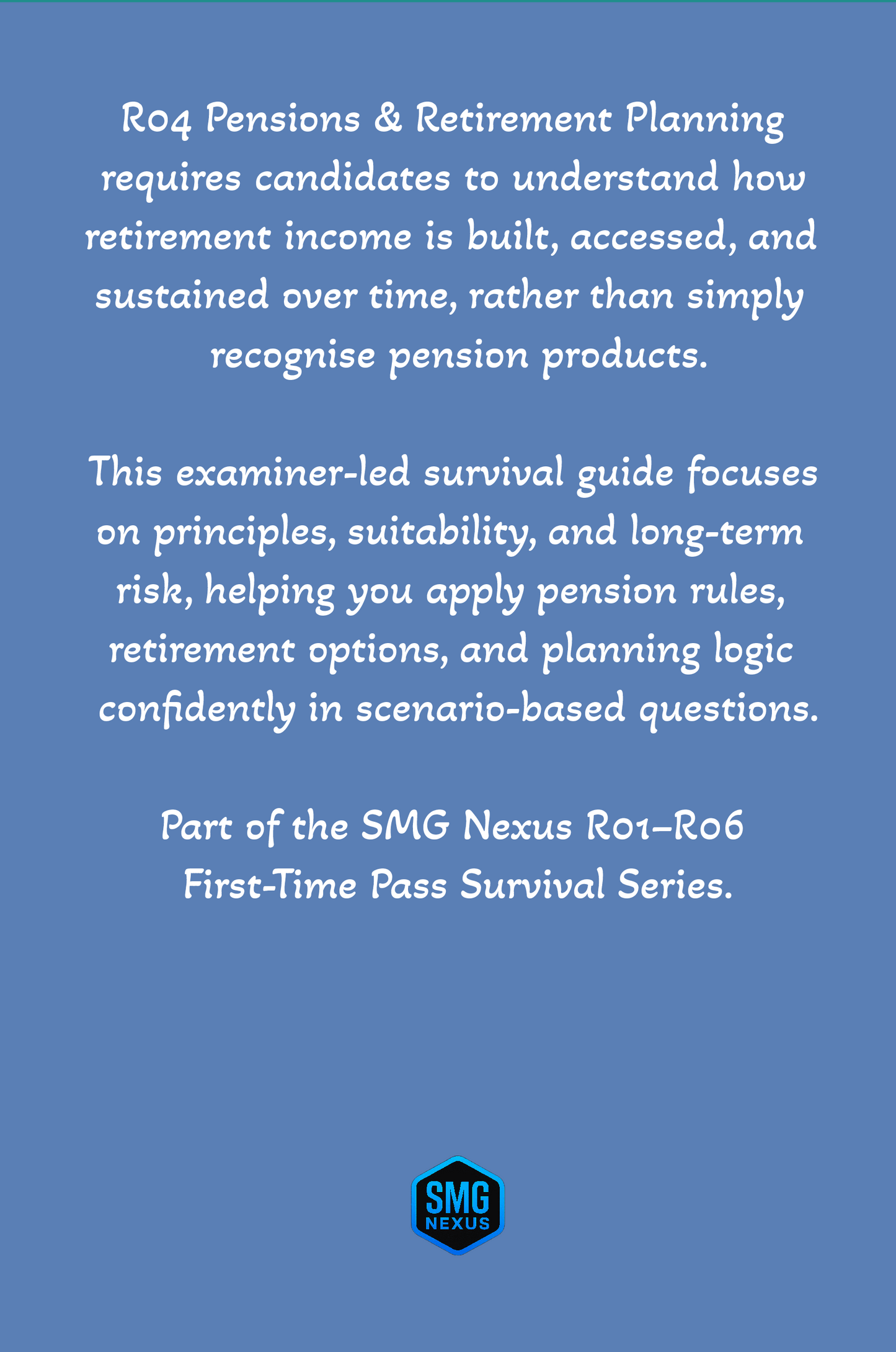 R04 Pensions & Retirement Planning - First-Time Pass Survival Guide